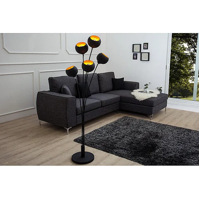 Stojaca lampa 37004 Čierna