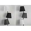 Stojaca lampa 39674 Levels 163cm Čierna, Šedá, Biela