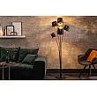 Stojaca lampa 40038 Levels 178cm Čierna - Zlatá