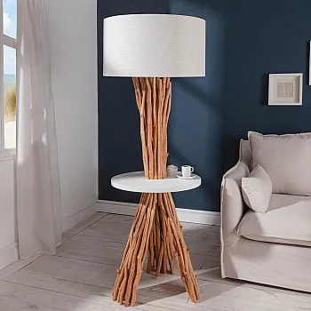 Stojaca lampa 40400 Servant 150cm Prírodná Logan Drevo