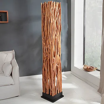 Stojaca lampa 40484 Nature Art 175cm Prírodná Logan Drevo