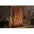 Stojaca lampa 40505 Paravent 180cm Prírodná Logan Drevo