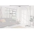 Stojaca lampa 40685 Cocooning 205cm Biela