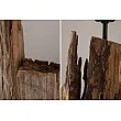 Stojaca lampa 41043 Barracuda 177cm Čierna Drevo Acacia