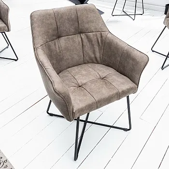 Stolička 42475 Loft Mikrofaser Taupe