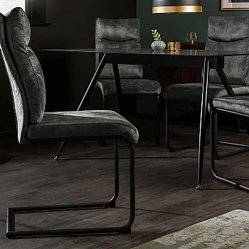 Stolička 41170 Comfort Zamat Tmavozelená