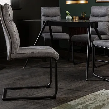 Stolička 41171 Comfort Látka Šedá