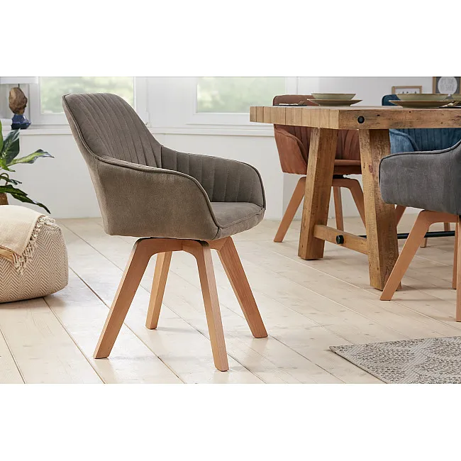 Stolička 41314 Livorno Mikrofaser Vintage Taupe