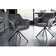 Stolička 44155 Verona látka Tmavošedá + Zamat