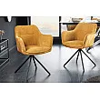 Stolička 44157 Verona látka Svetlo Žltá + Zamat