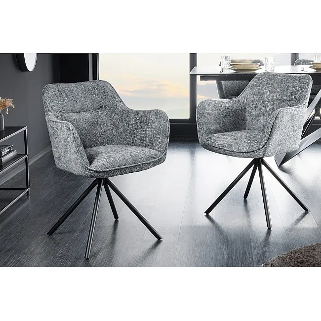 Stolička 44160 Verona látka Šedá