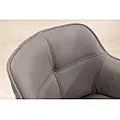 Stolička 45862 Euphoria Taupe kožená - otočná
