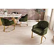 Stolička 45928 Art Living Látka Chenille Zelená