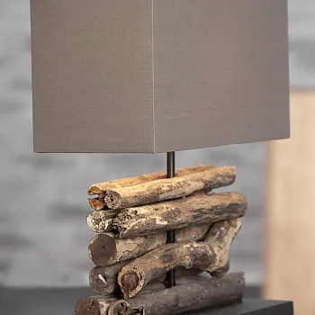 Stolová lampa 17322 Masív drevo