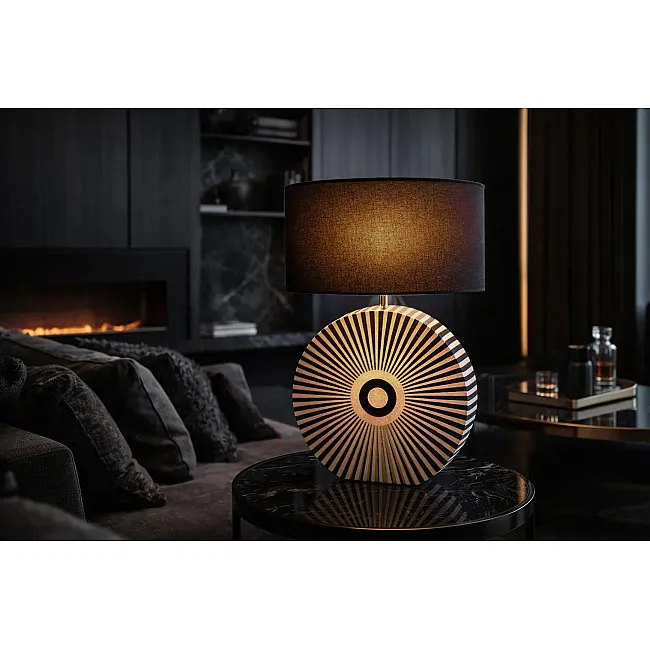 Stolová lampa 48097 Harmony Čierna Biela