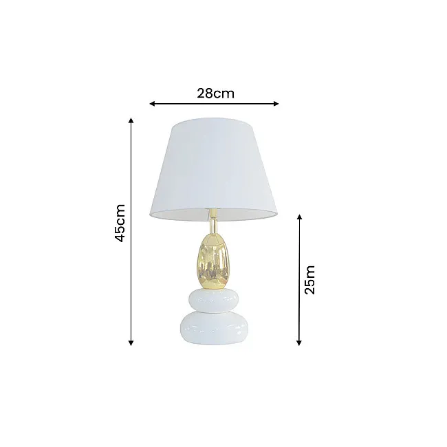 Stolová lampa 70018 Zen Biela Zlatá
