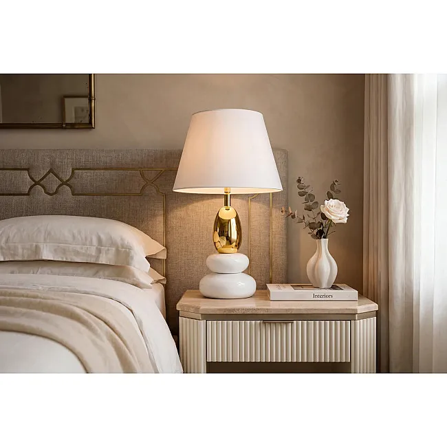 Stolová lampa 70018 Zen Biela Zlatá