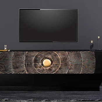 TV-skrinka 44250 Bailey 160cm Drevo Mango