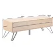 TV-skrinka 46342 Edge 160cm Masív drevo Dub