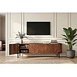TV-skrinka 47585 Adlon 200cm Drevo Mango Hnedé