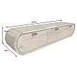 TV-skrinka 47756 Organic 160cm Drevo Acacia