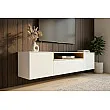 TV-skrinka 47807 Loft 160cm Biela/Prírodná Dub Dyha
