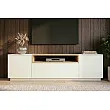 TV-skrinka 47810 Loft 160cm Biela/Prírodná Dub Dyha