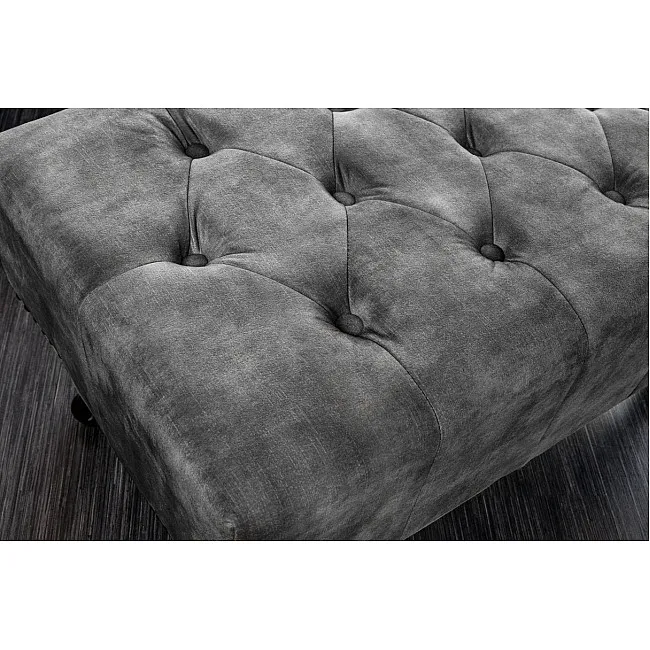 Taburetka 43521 Chesterfield Zamat šedá