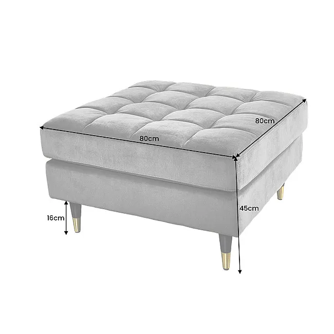 Taburetka 43607 Cozy Zamat starorúžová