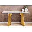 Toaletný stolík/Konzola Luxury - Biely Mramor