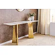 Toaletný stolík/Konzola Luxury - Biely Mramor
