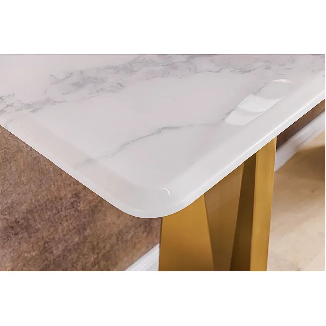 Toaletný stolík/Konzola Luxury - Biely Mramor