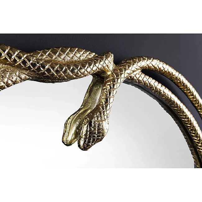 Zrkadlo 45786 Snake Ø50cm Zlaté