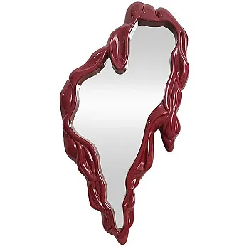 Zrkadlo 48183 Fluidum 77x150cm Červené