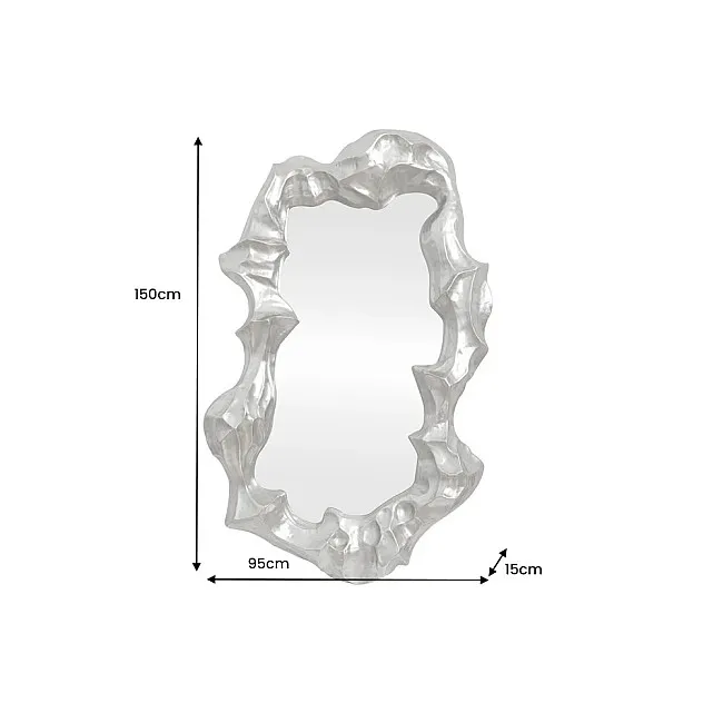 Zrkadlo 48186 Venetia 95x150cm Strieborné