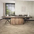Jedálenský stôl XXL 20-28 Arcadia 300x120cm Drevo Hnedá Acacia