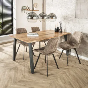 Jedálenský stôl 25-07 180x90cm Drevo Acacia natural