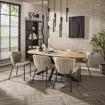 Jedálenský stôl 29-62 215x100cm Shaped Masív drevo Acacia
