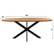 Jedálenský stôl 29-75 Arhus 180x95cm Masív Drevo Acacia