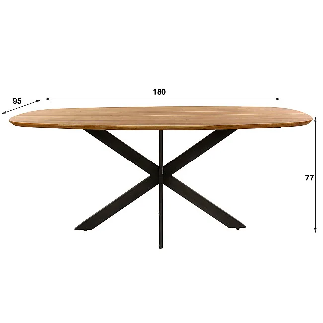 Jedálenský stôl 29-75 Arhus 180x95cm Masív Drevo Acacia