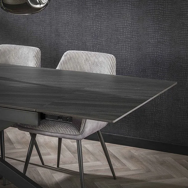 Rozkladací jedálenský stôl 45-29 160/240x90cm Ceramic Australian Black