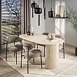 Jedálenský stôl 45-66 Romano 180x90cm Ceramic Travertine