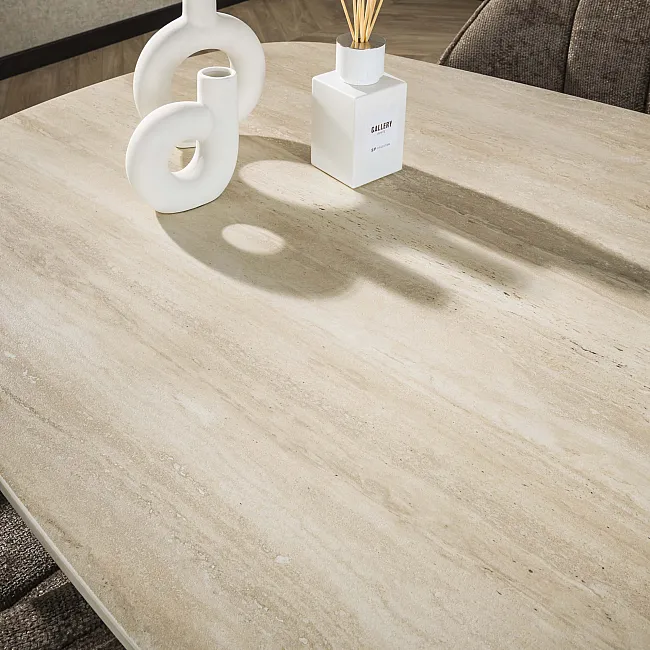 Jedálenský stôl Romano 180x90cm 3D Ceramic Travertine