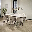 Jedálenský stôl 45-72 Romano 215x105cm 3D Ceramic Travertine
