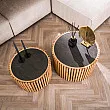 Konferenčný stôl 27-86 Slate Ø68 a Ø55cm 2-set