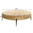 Konferenčný stôl 27-98 Bulky Ø120cm Drevo Acacia