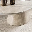 Konferenčný stôl 45-75 Centro 135x70cm 3D Ceramic Travertine