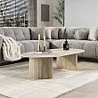 Konferenčný stôl 45-78 Romano 135x70cm 3D Ceramic Travertine