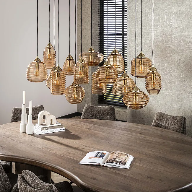 Luster 70-70 Rib 15L Jantar Glass