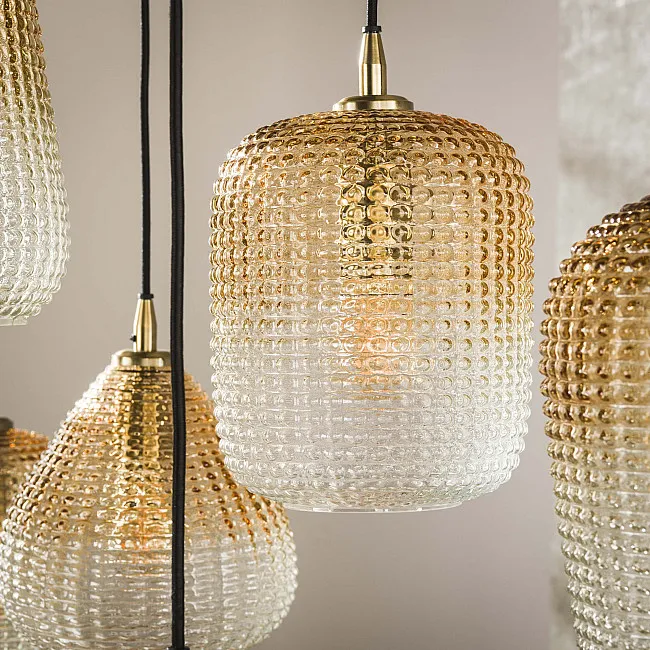 Luster 70-96 Stripe 5+4L Jantar Glass
